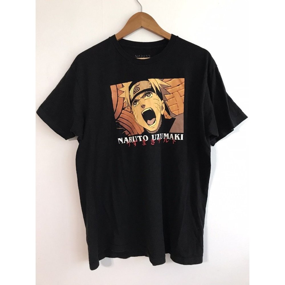 Naruto Uzumaki Men's XL T Shirt Anime Cartoon